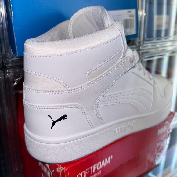 Puma Rebound Layup Mids Men’s Size 10.5 White New - Picture 3 of 5